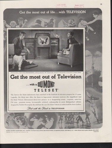 1947 dumont television teleset - 1947,