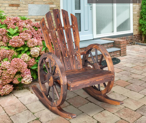 Rocking chair wagon wheel - rocking,