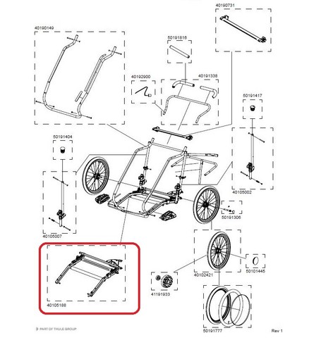 Thule lower frame cgr2 - frame, for