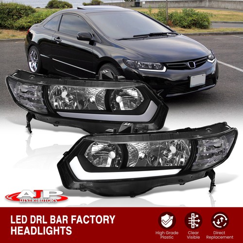 Black style led drl - black,