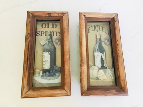 Vintage rustic pair mixed - rustic,