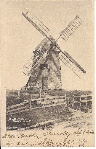 Nantucket old windmill 1906 - windmill,