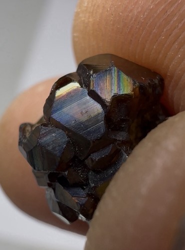 Iridescent andradite rainbow - andradite,