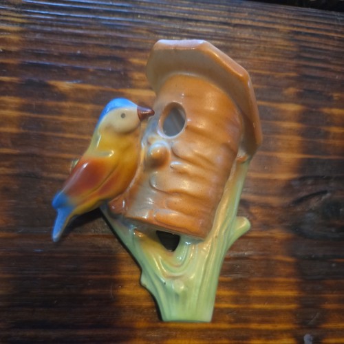 Vtg czech pottery bird - vtg,