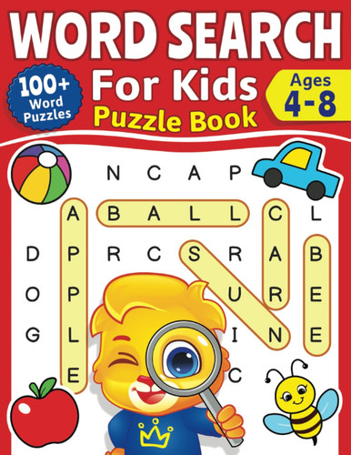 Kids word search - kids, book