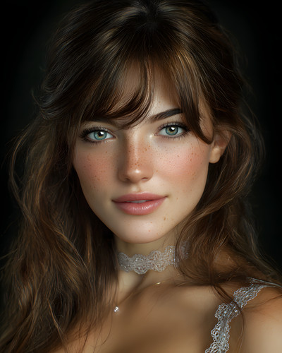 White dress blue eyed - blue-eyed, beauty