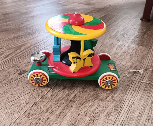 1960s brio wooden carousel - brio,