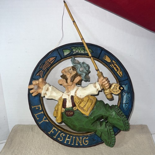 Fly fishing fisherman wall - fisherman,