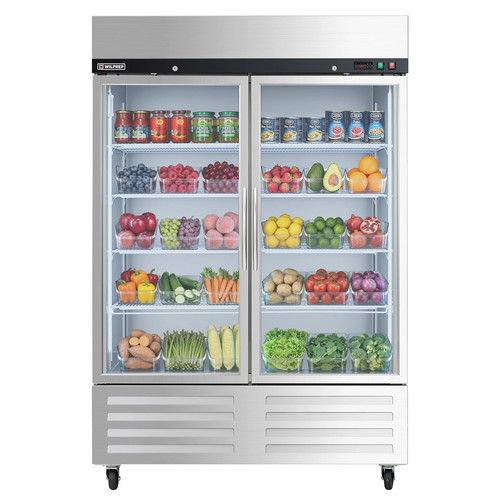 Double glass door reach - 54",