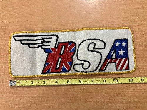 Vintage bsa motorcycle patch - motorcycle,