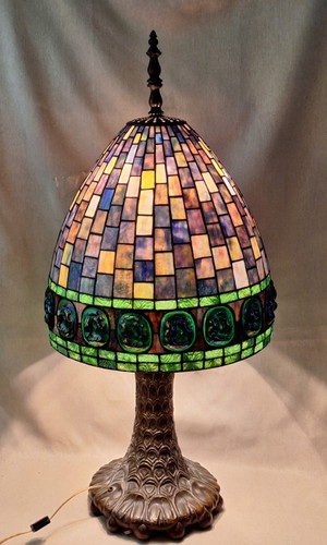 Tiffany style green jeweled - style,
