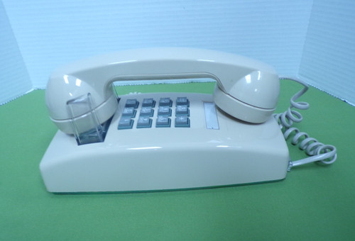 Vintage cortelco beige push - vintage,