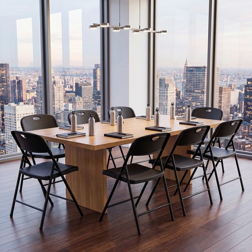 Foldable plastic chairs - set, of