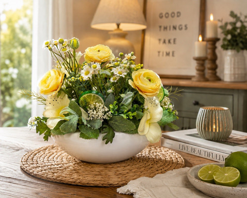 Handmade yellow spring - spring, citrus