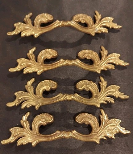 Set vintage ornate brass - set, of
