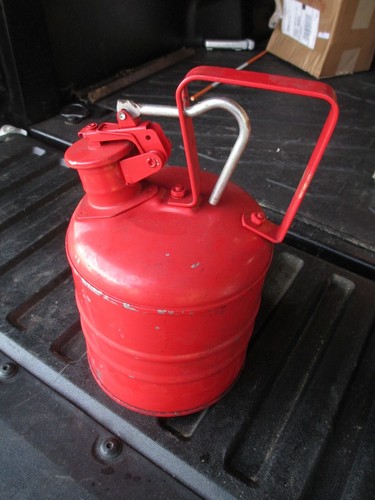 Justrite one gallon - red, metal