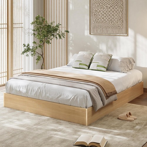 Full bed frame wood - bed, frame,