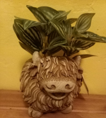 Highland cow artificial plant - cow,