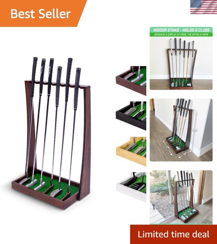 Wooden golf putter - stand, –