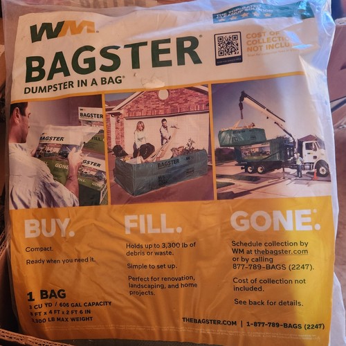 Waste management bagster 3cuyd - waste,