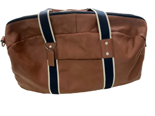 Coach brown tan leather - /,