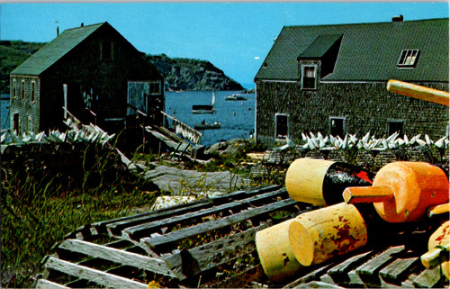 Vintage postcard maine - postcard, coast