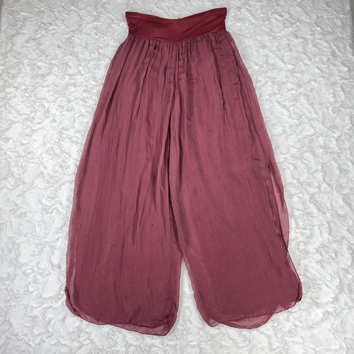 Made italy silk palazzo - in,