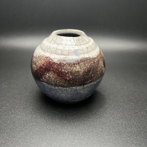 Raku signed studio art pottery - raku,