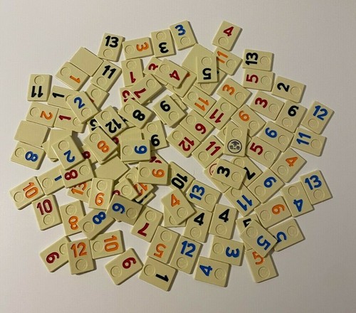 Rummikub tiles smooth back - rummikub,