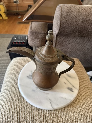 Vintage brass dallah coffee - brass,