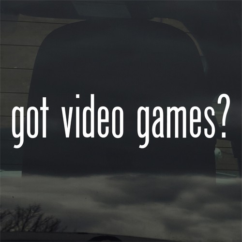 Got video games - got, sticker