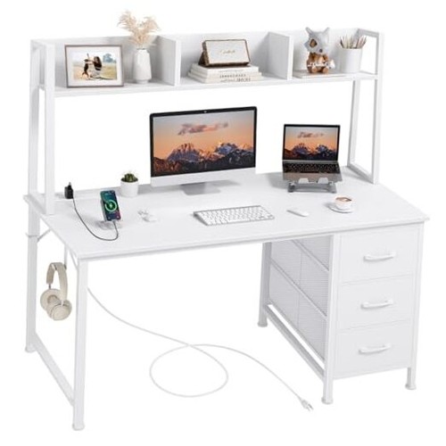 Computer desk with hutch - computer, &