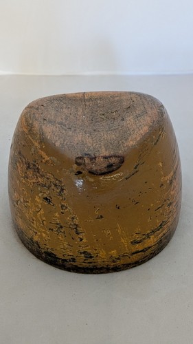 Antique wood hat - antique,