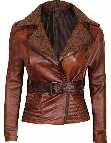New women brown genuine - new,