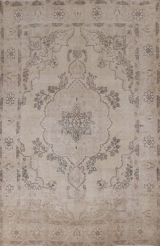 Muted distressed area rug 6x9 - rug,
