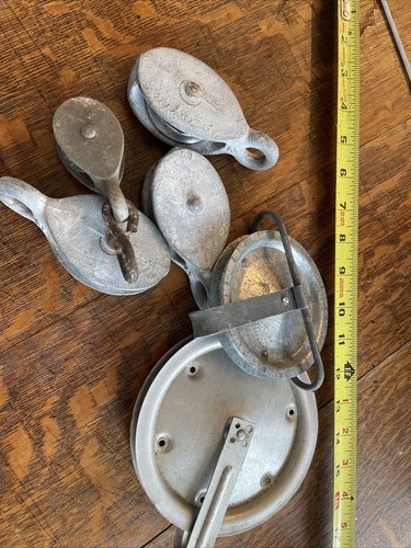Vintage rope hoist - rope,