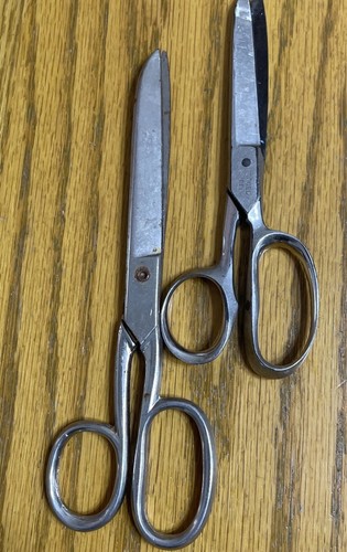 Vintage forged steel scissors - forged,