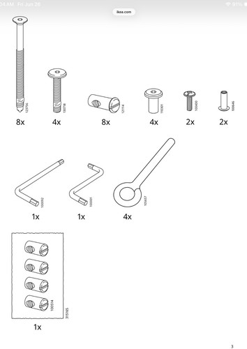 Ikea replacement assembly - ikea,
