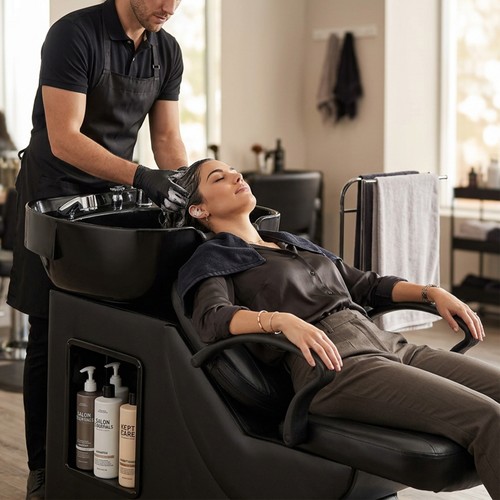 Salon shampoo bowl chair - salon,
