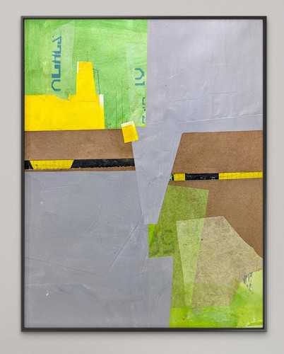 Original acrylic collage on - original,