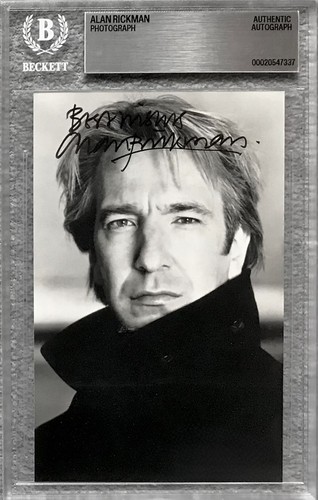 Alan rickman signed - rickman, autograph