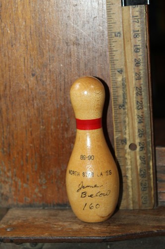 Vintage wooden bowling - bowling, pin