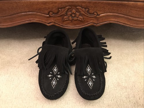 Manitobah black suede fringe - manitobah,