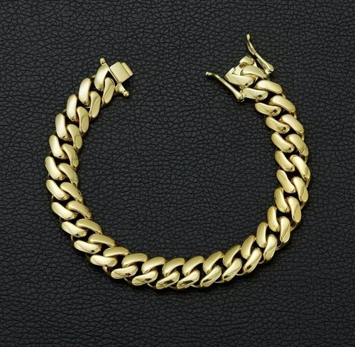 18k gold miami cuban bracelet - miami,
