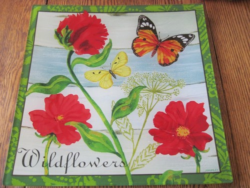 Wildflowers and butterfly j - butterfly,