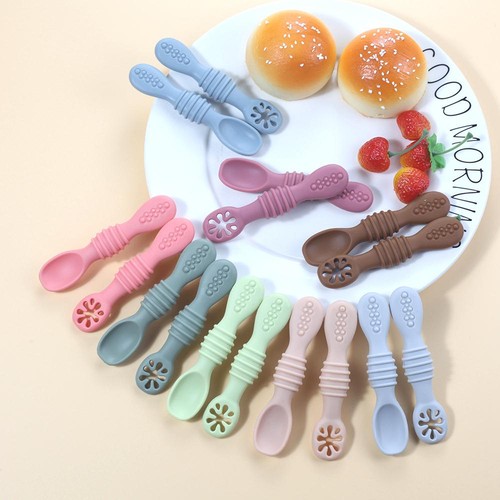 2pcs cute baby - learning, spoons