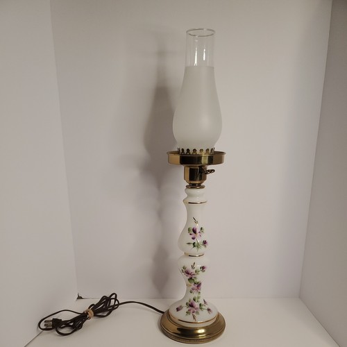 Vintage glass lamp - vintage,