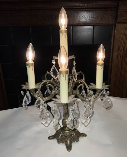 Antique heavy brass candelabra - heavy,