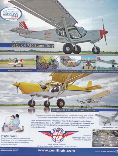 2018 zenith stol 750 - ch,
