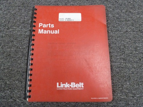 Link belt model 5800c ii - link-belt,